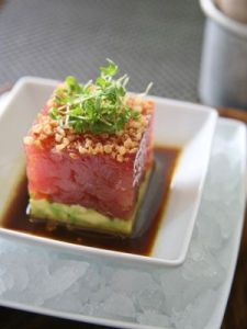 tuna tartar on fitnessmagazinedotcom